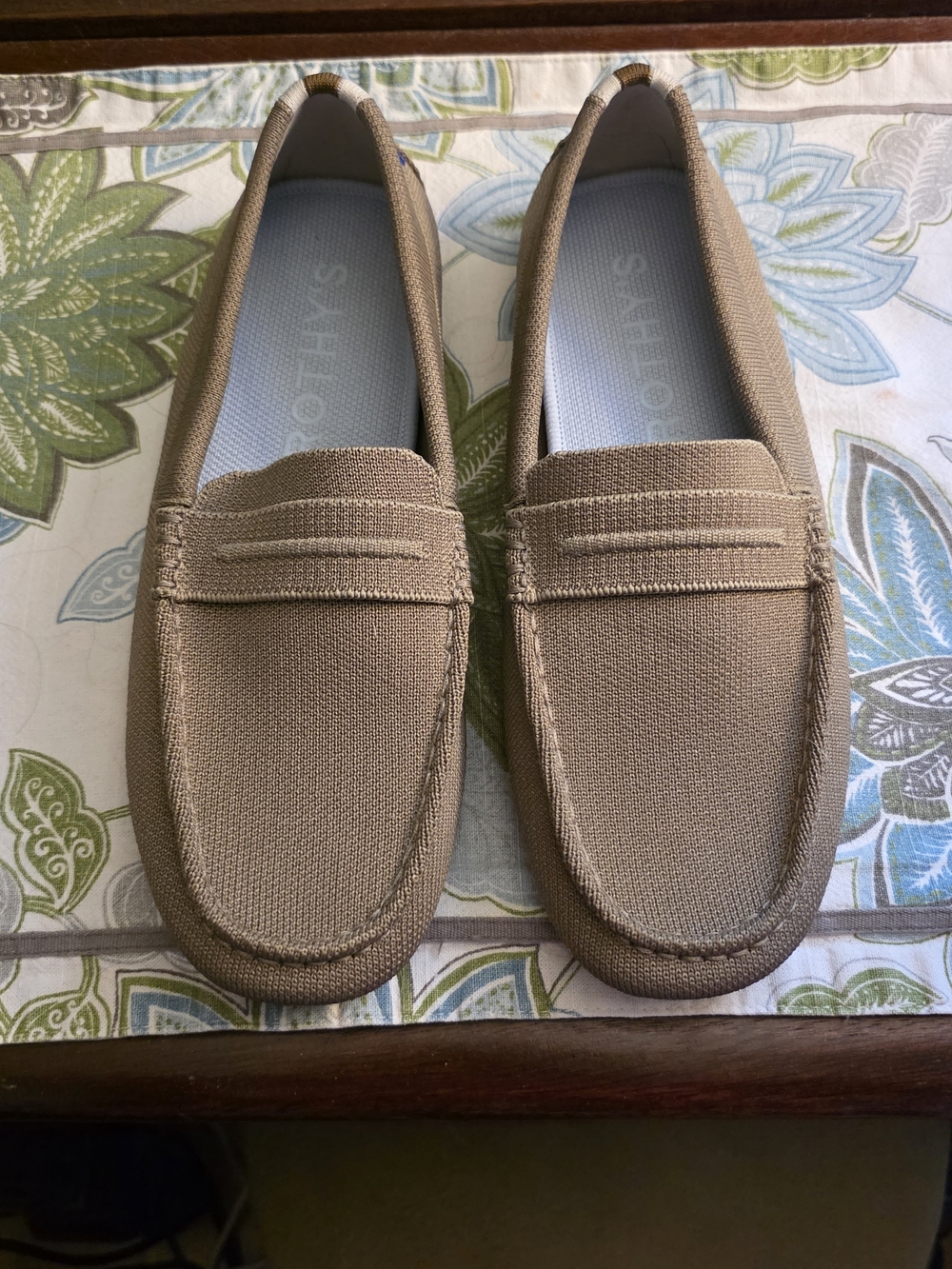 Rothy's Women's Tan Knit Penny Loafers